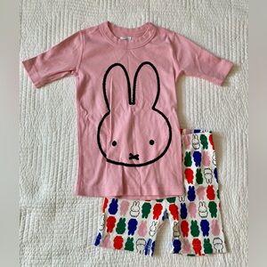 Hanna Andersson Miffy Short John Pajama Set 8
